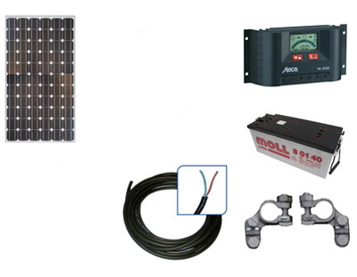 Inselsolaranlage Kolumbien 150 Watt 12 Volt DC Inselsolaranlage Kolumbien 150 Watt 12 Volt DC
