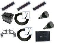 Solarmodule extra schmal mit 60 Watt Leistung f�r Leuchtreklame oder Bar mit 12 Volt LEDs