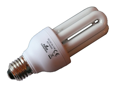 Solar Gl�hbirne 11 Watt 12 Volt DC E27 3U 6400 K