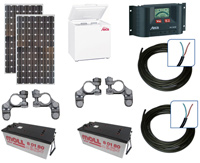 Solark�hlschrankset Steca PF 166 f�r Gartenh�uschen oder Bergh�tten